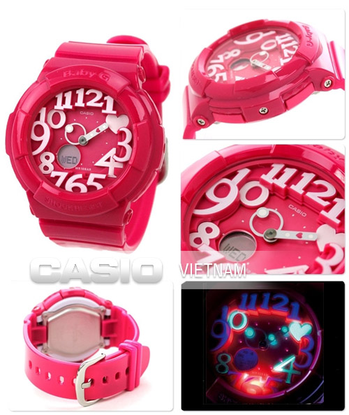 Đồng hồ nữ Casio BGA-130-4BDR dễ thương