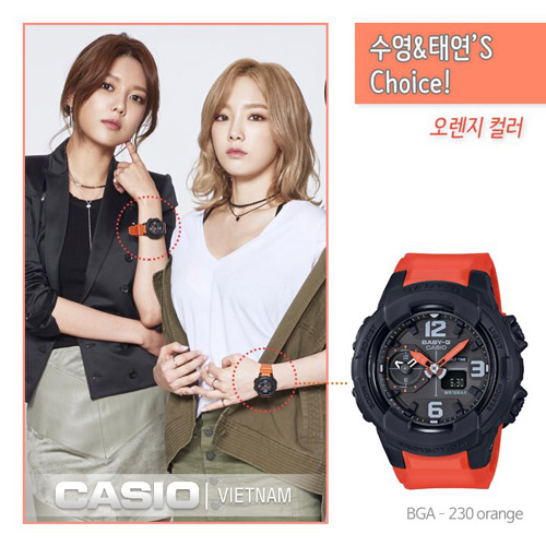 Đồng hồ Casio Baby-G Làm tăng thêm sự lôi cuốn của phái đẹp