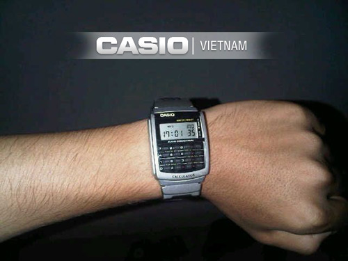 Đồng hồ Casio CA-56-1DF với phần máy tính trên đồng hồ khác biệt