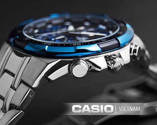 Đồng hồ Casio Edifice EFR-539D-1A2VUDF Mặt kính pha khoáng cứng chắc