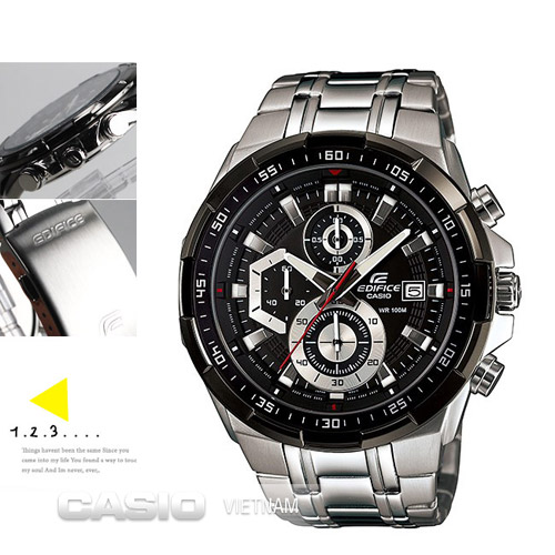 Đồng hồ Casio Edifice EFR-539D-1AVUDF Dây đeo sáng bóng không gỉ