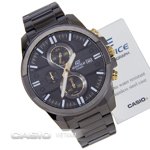 Đồng hồ Casio Edifice EFR-543BK-1A9VUDF Thiết kế mạ đen tinh tế 