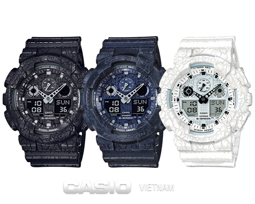 Đồng hồ nam Casio G-Shock GA-100CG-7A Sành điệu với ba màu cá tính