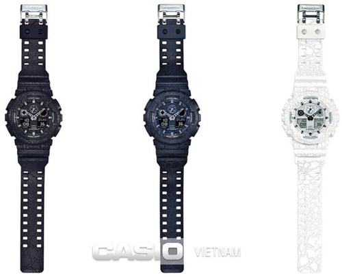 Đồng hồ nam Casio G-Shock GA-100CG-7A Dây đeo bền màu chắc chắn