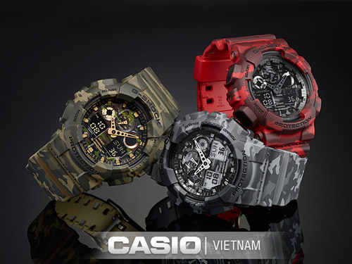 Đồng hồ nam Casio G-Shock GA-100CM-5ADR Màu sắc đa dạng