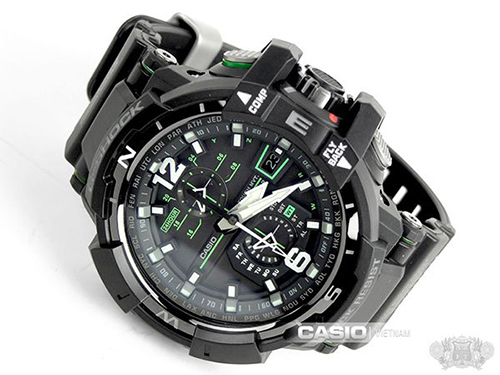 Đồng hồ Casio G-Shock GW-A1100-1A3DR Ba phím bấm điểu chỉnh dễ dàng