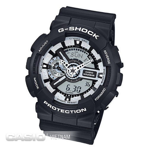 Đồng hồ nam Casio G-Shock GA-110BW-1ADR Thiết kế màu sắc ấn tượng đậm chất đàn ông
