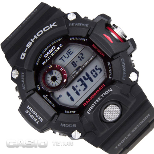 Đồng hồ Casio G-Shock GW-9400-1DR Thiết kế màu sắc ấn tượng đậm chất đàn ông