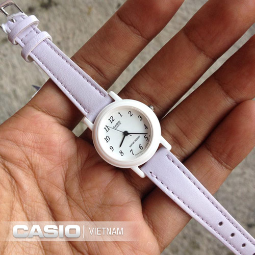 Đồng hồ Casio LQ-139L-6BDF đẹp mắt Dây da thật 