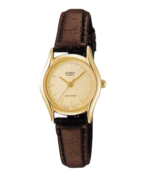 Đồng hồ nữ Casio LTP-1094Q-9ARDF Dây da - Mặt kim vàng