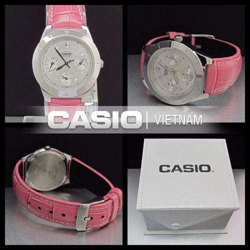 Chi tiết đồng hồ Casio LTP-2083L-4VDF đính đá
