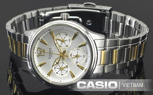 Đồng hồ Casio LTP-2085SG-7AVDF Mặt kính khoáng chống vỡ tốt