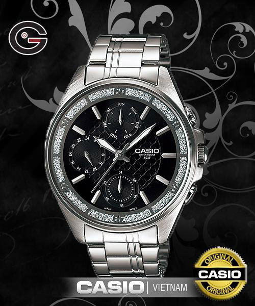 Đồng hồ Casio LTP-2086D-1AVDF thiết kế tinh xảo 3d đẹp mắt