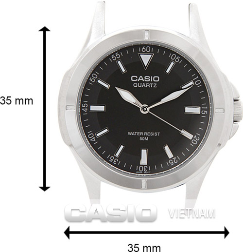 Đồng hồ Casio MTP-1214A-8AVDF size mặt 35