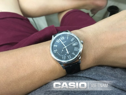 Đồng hồ Casio MTP-E116L-1AVDF Chính hãng Lịch vầng trăng