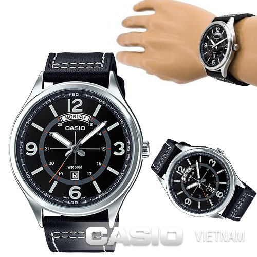 Đồng hồ nam Casio MTP-E129L-1AVDF sang trọng