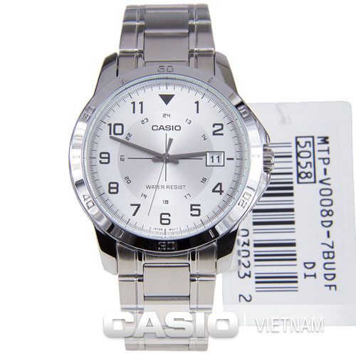 Đồng hồ nam Casio MTP-V008D-7BUDF dây đeo kim loại