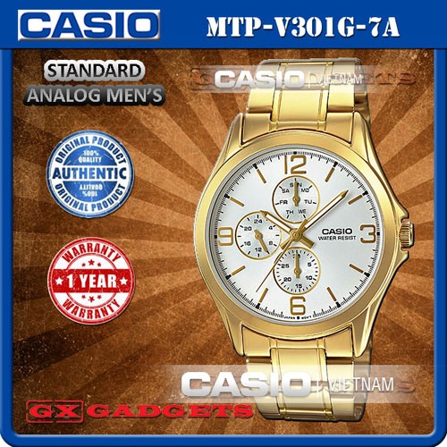 Đồng hồ đeo tay Casio MTP-V301G-7AUDF
