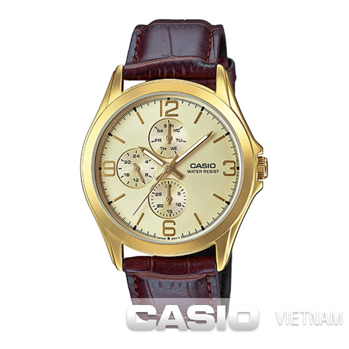 Đồng hồ nam Casio MTP-V301GL-9AUDF dây da