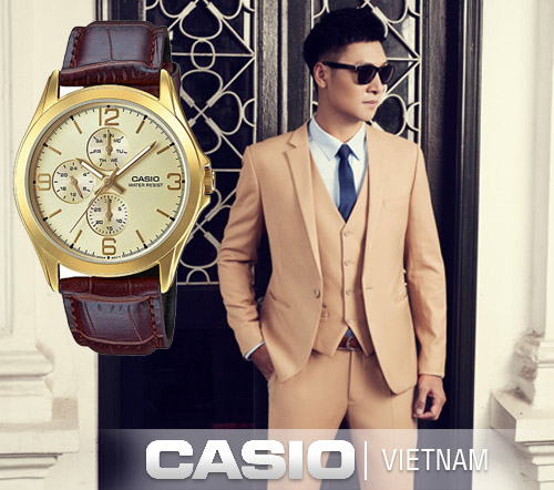 Đồng hồ Casio MTP-V301GL-9AUDF mạ vàng
