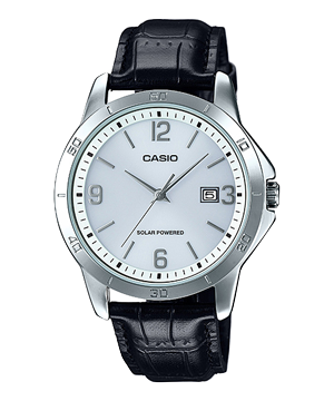 Đồng hồ nam Casio MTP-VS02L-7ADF Dây da đen - Mặt kim trắng