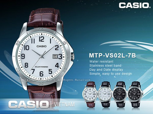 Đồng hồ nam Casio MTP-VS02L-7BDF chính hãng