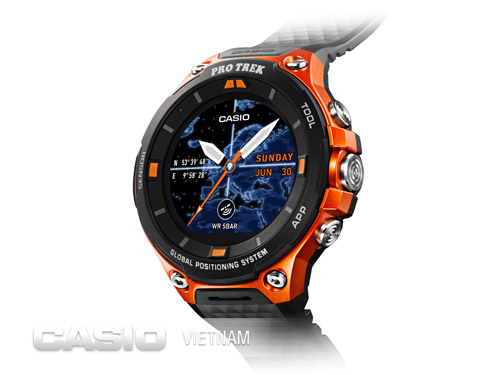 Đồng hồ Casio ProTrek WSD-F20-RG Màn hình LCD màu đầy đủ màu sắc 