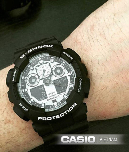 Đồng hồ Casio G-Shock GA-100BW-1ADR Chính hãng đến từ Nhật Bản