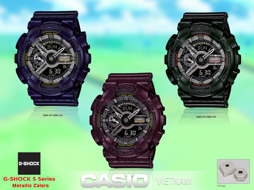Đồng hồ Casio G-Shock GMA-S110MC-3ADR Chính hãng Chống nước 200 mét