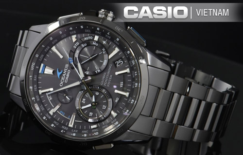 Đồng hồ nam Casio Oceanus OCW-G1000B-1ADF Chính hãng Sử dụng Pin năng lượng mặt trời