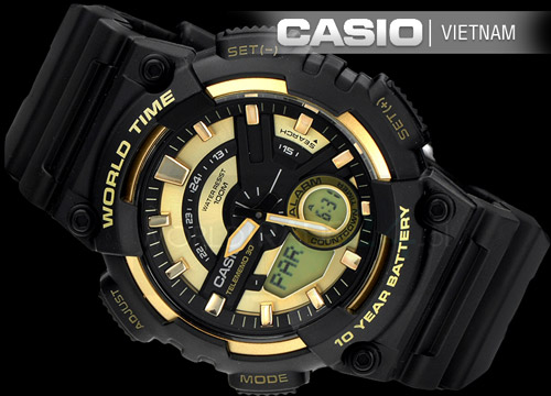 Đồng hồ Casio AEQ-110BW-9AVDF Thể thao Chống nước 100 mét