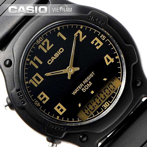 Đồng hồ Casio AW-49H-1BVDF chính hãng Chống nước 50 mét