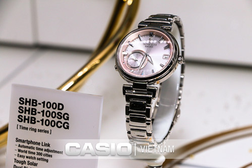 Đồng hồ Casio Sheen Time Ring SHB-100D-4A