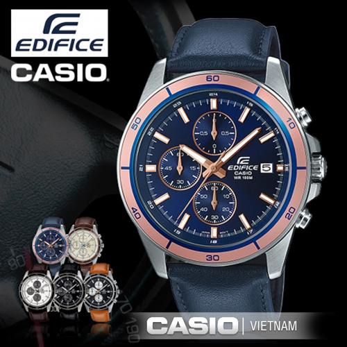 Đồng hồ Casio Edifice EFR-526L-2AVUDF Chính hãng Dây da thật