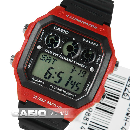 Đồng hồ Casio AE-1300WH-4AVDF Pin 10 năm Chính hãng
