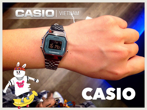đồng hồ Casio LA680WA-2BDF phong cách trẻ trung
