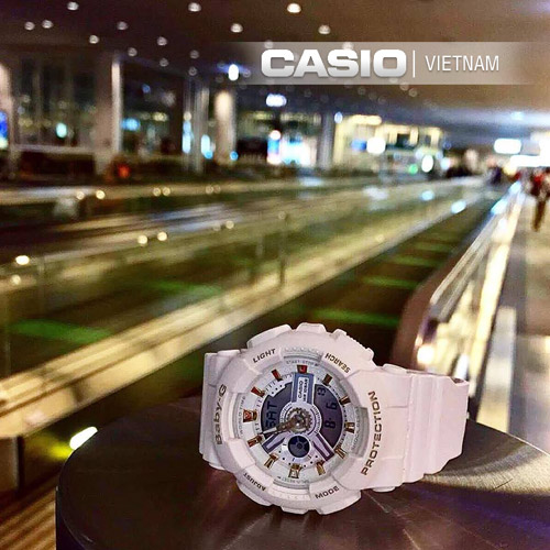Chi tiết đồng hồ nữ Casio Baby-G Chính hãng với mặt kính chống va đập cao