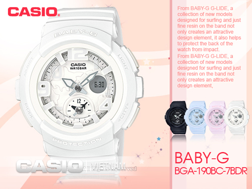 Đồng hồ Casio Baby-G BGA-190BC-7BDR Chống nước 100 mét