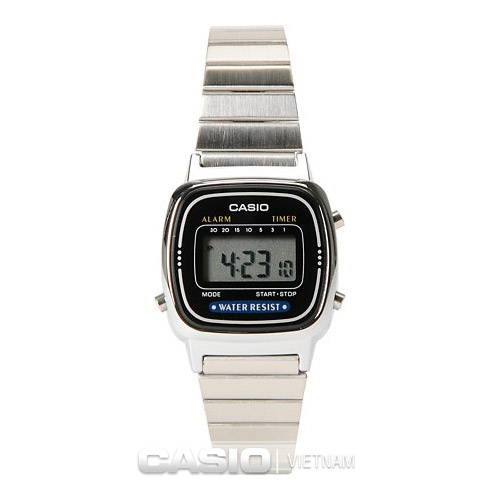 Đồng hồ Casio LA670WD-1DF Chính hãng Chống nước tuyệt đối