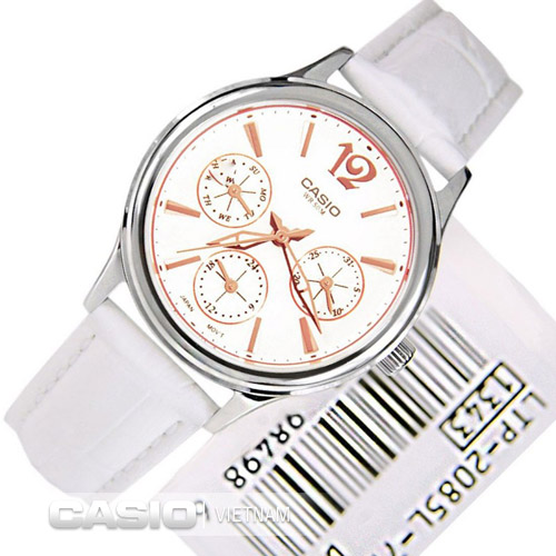 Đồng hồ Casio LTP-2085L-7AVDF Chính hãng Dây da tổng hợp
