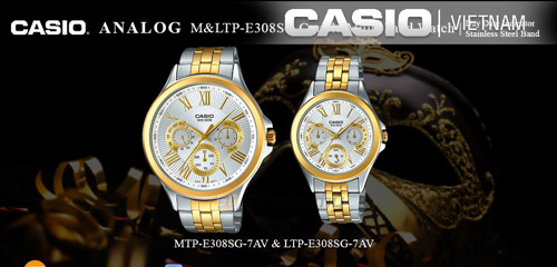Đồng hồ Casio LTP-E308SG-7AVDF Tinh tế trong từng chi tiết