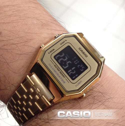 Dây đeo tay Đồng hồ Casio LA680WGA-9BDF phong cách