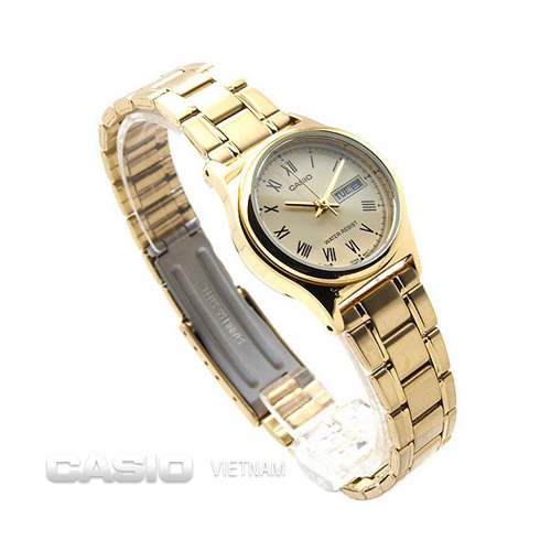 Đồng hồ nữ Casio LTP-V006G-9BUDF Màu vàng sang trọng