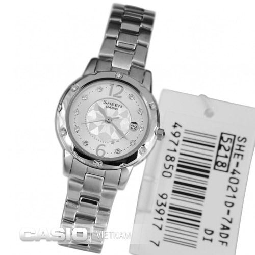 Đồng hồ casio sheen SHE-4021D-7ADF chính hãng