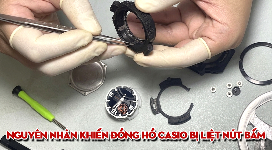 Nguyên Nhân Khiến Đồng Hồ Casio Bị Liệt Nút Bấm