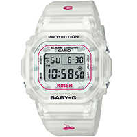 BGD-565KRS-7 | Đồng Hồ Casio | Baby-G | Nữ  | Dây Nhựa Trong | Phiên Bản Đặc Biệt | Mặt Vuông Điện Tử