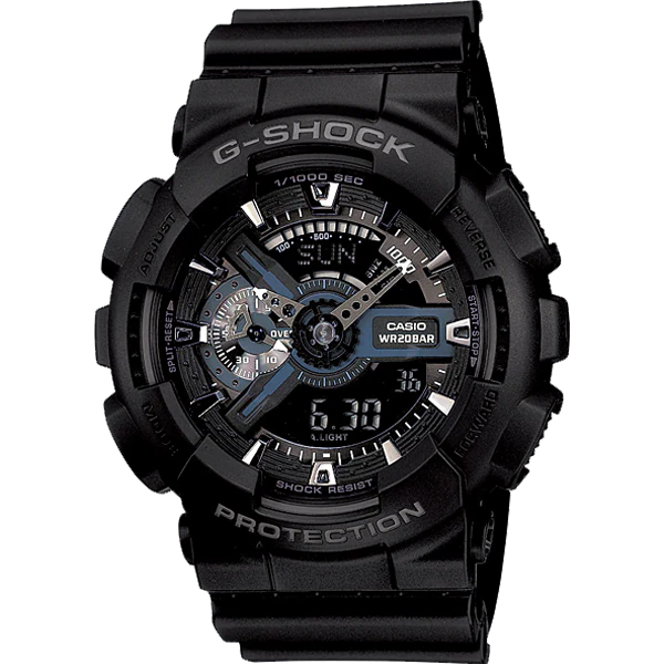 GA-110-1BDR | Đồng Hồ Casio | G-Shock | Nam | Dây Nhựa | Chống Nước WR20BAR