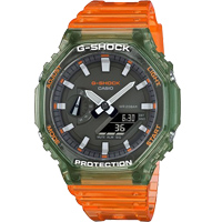 GA-2100HC-4A | Đồng Hồ Casio | G-Shock | Nam | Dây Nhựa Trong | Chống Nước WR20BAR