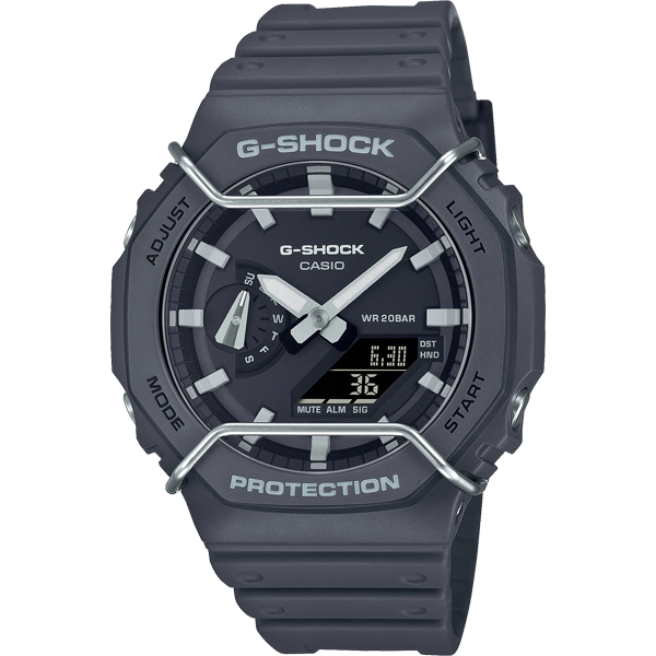 GA-2100PTS-8A | Đồng Hồ Casio | G-Shock | Nam | Dây Nhựa | Lõi Carbon | Chống Nước WR20BAR