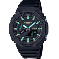 GA-2100RC-1A | Đồng Hồ Casio | G-Shock | Nam | Dây Nhựa | Cấu Trúc Bảo Vệ Lõi Carbon | Chống Nước WR20BAR